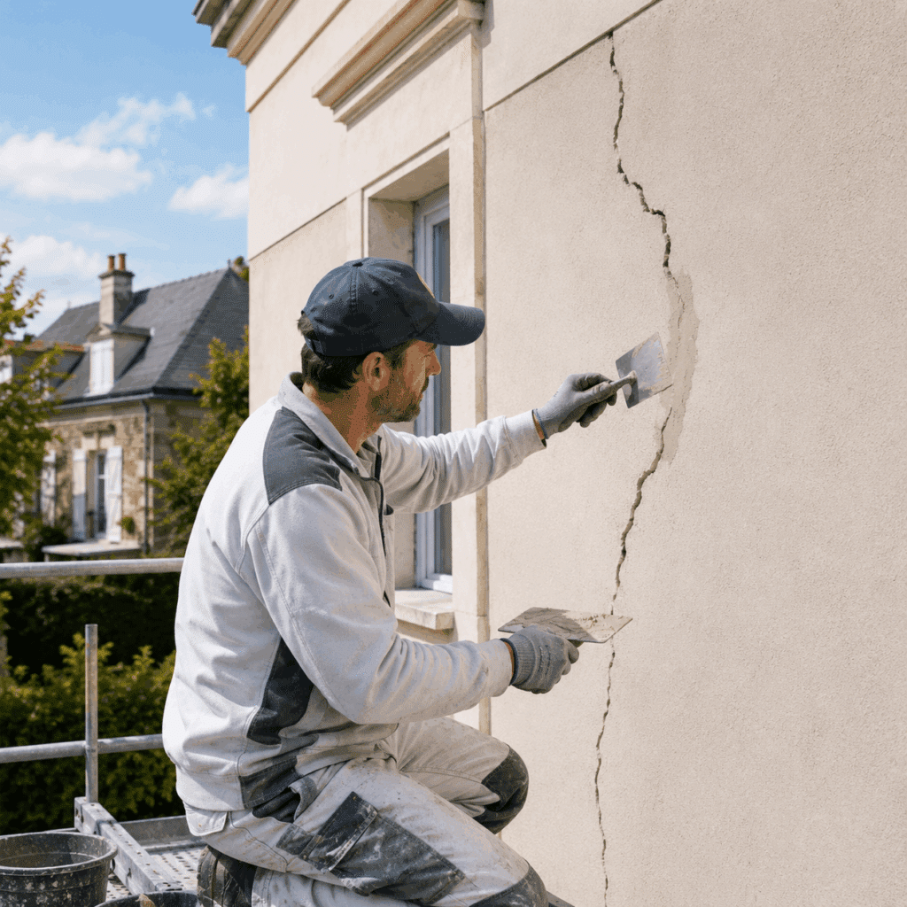réparation de fissures de façade